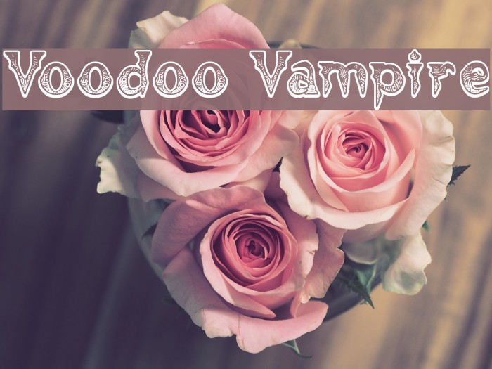Voodoo Vampire Font examples