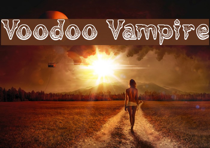 Voodoo Vampire Font examples