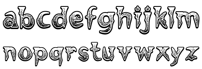 Voodoo Vampire Font LOWERCASE