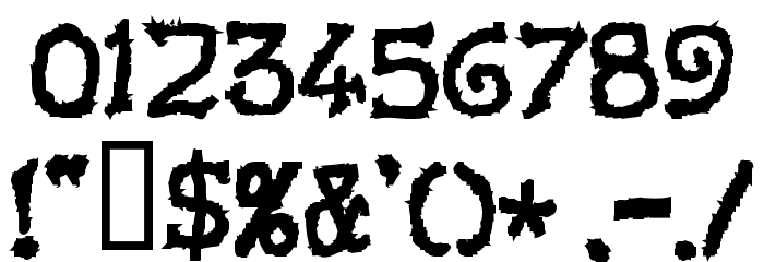 VoodooDollLetters Font OTHER CHARS