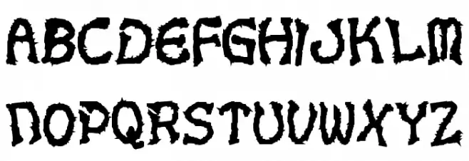 VoodooDollLetters Font Litere mari
