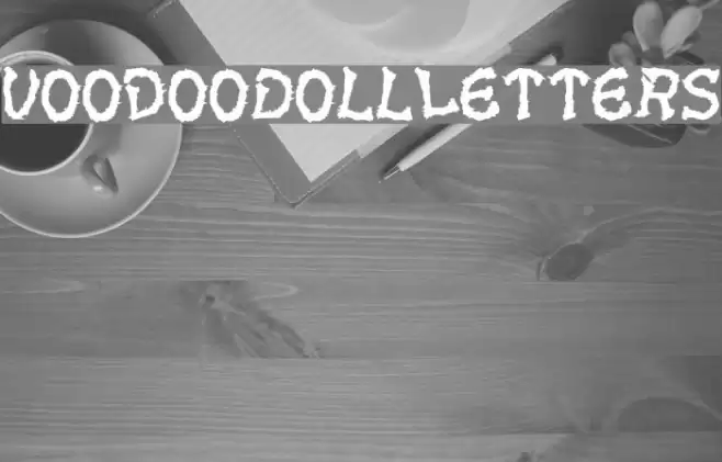 VoodooDollLetters Caratteri examples