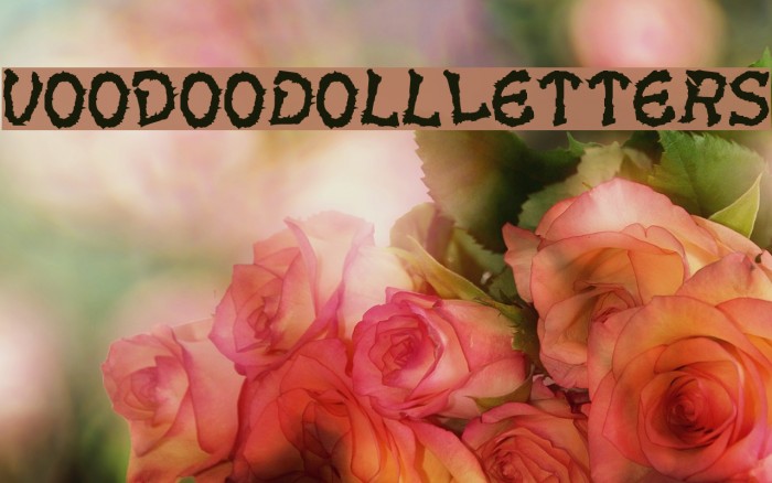VoodooDollLetters Font examples
