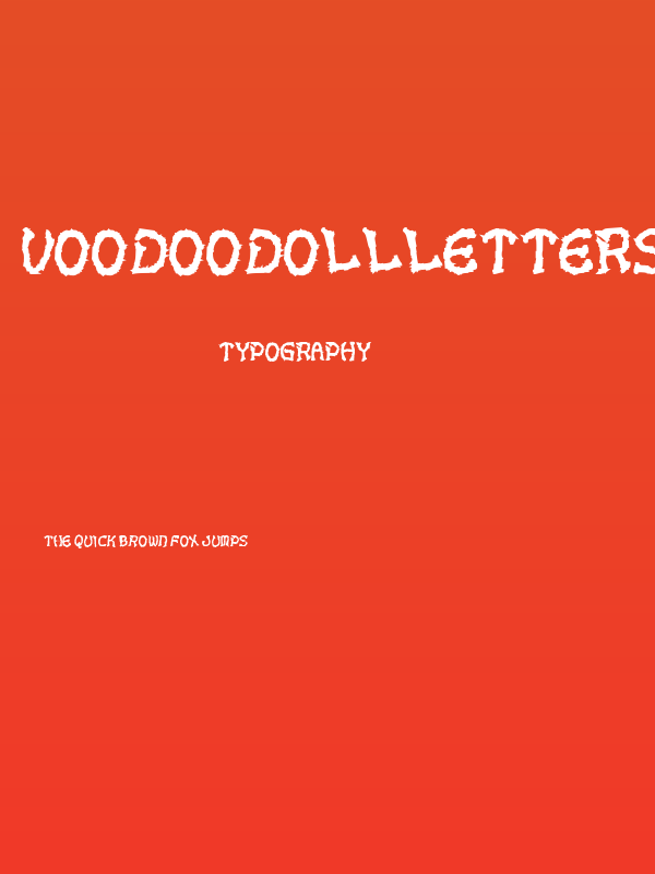 VoodooDollLetters Poster