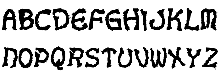VoodooDollLetters Font LOWERCASE