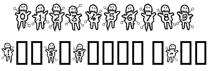 VoodooDollsPinned Font OTHER CHARS