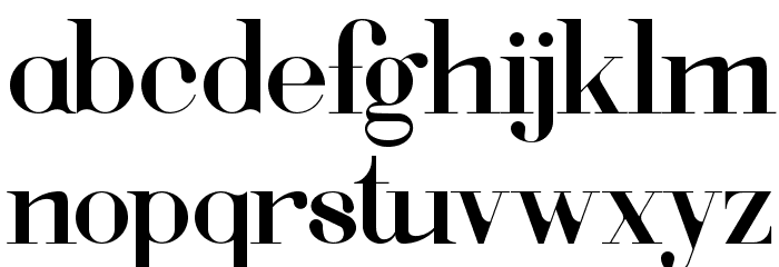 Voor Font LOWERCASE