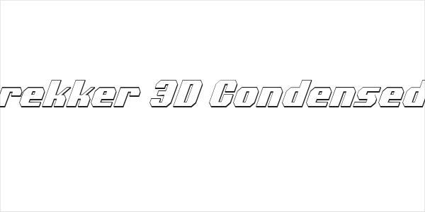 Voortrekker 3D Condensed Italic Logo