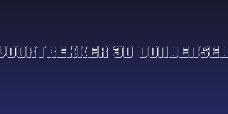 Voortrekker 3D Condensed Social Header
