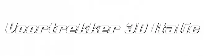 Voortrekker 3D Italic 
