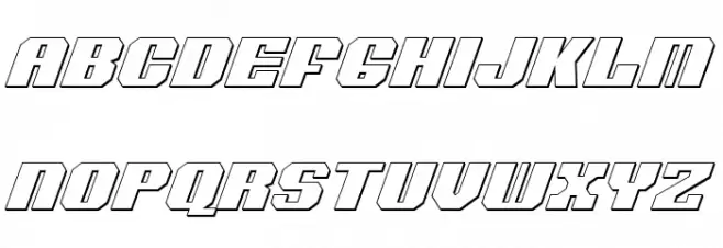 Voortrekker 3D Italic  