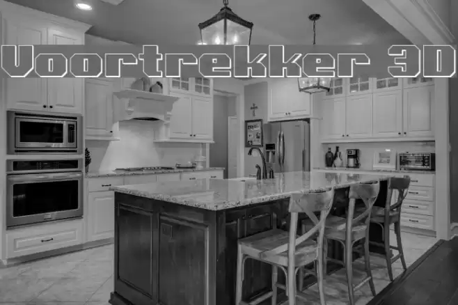 Voortrekker 3D Font examples