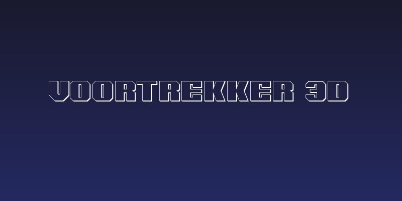 Voortrekker 3D Social Header