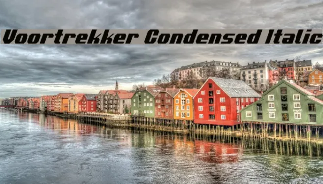 Voortrekker Condensed Italic Example 1