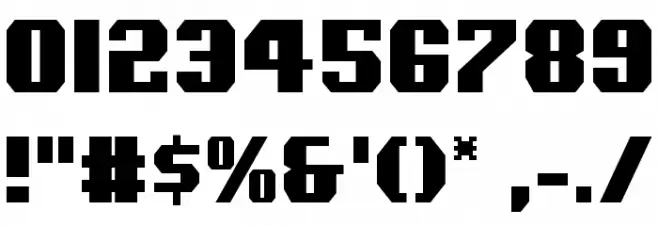 Voortrekker Condensed Font OTHER CHARS