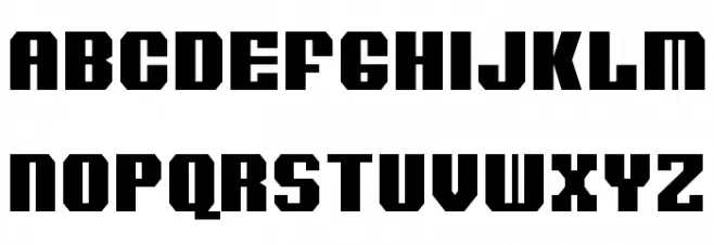 Voortrekker Condensed Шрифта ВЕРХНИЙ