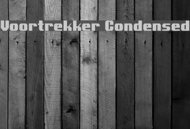 Voortrekker Condensed Font examples