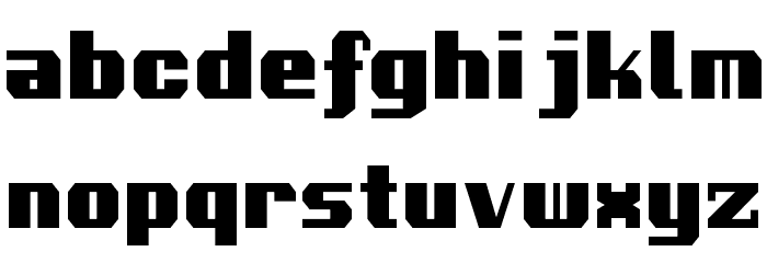 Voortrekker Condensed Font LOWERCASE