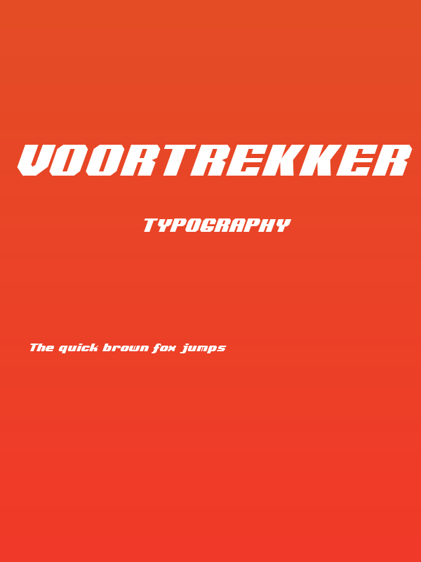 Voortrekker Italic Poster