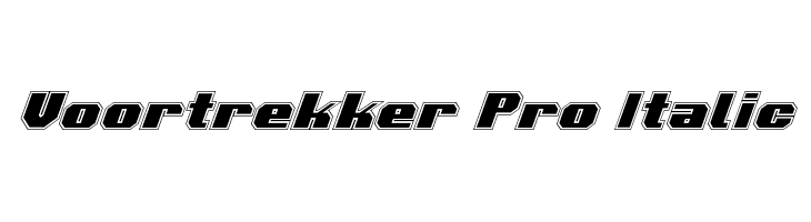 Voortrekker Pro Italic  لخطوط تنزيل