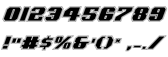 Voortrekker Pro Italic Font OTHER CHARS