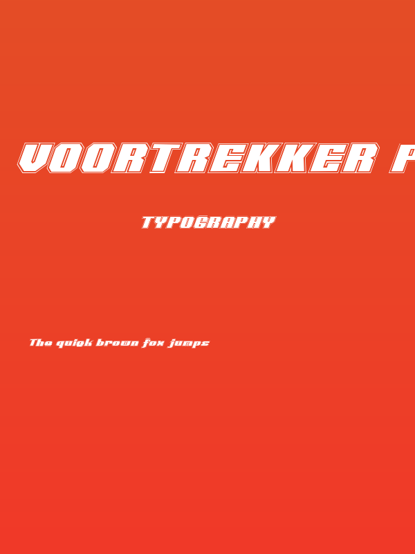 Voortrekker Pro Italic Poster