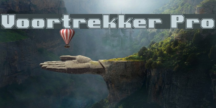 Voortrekker Pro Font examples