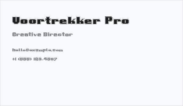 Voortrekker Pro Business Card