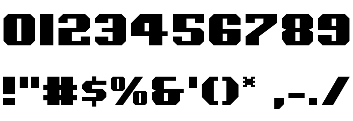 Voortrekker Font OTHER CHARS