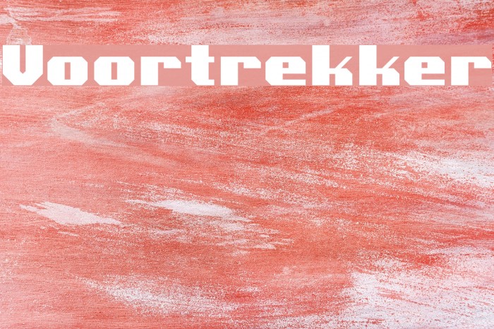 Voortrekker Font examples