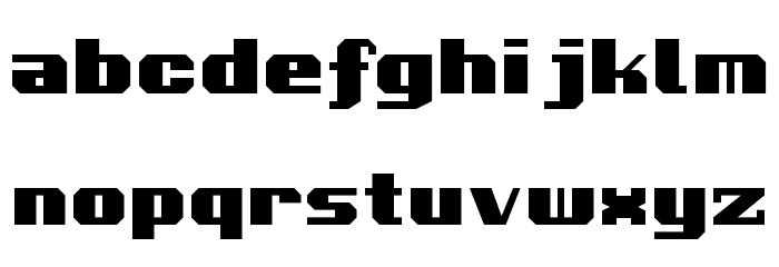 Voortrekker Font LOWERCASE