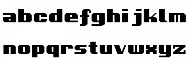 Voortrekker خط أحرف صغيرة