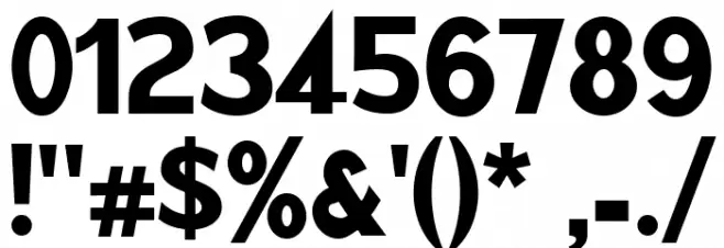 Vorgang Font OTHER CHARS