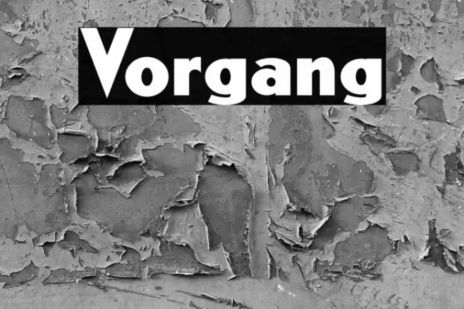 Vorgang Font examples