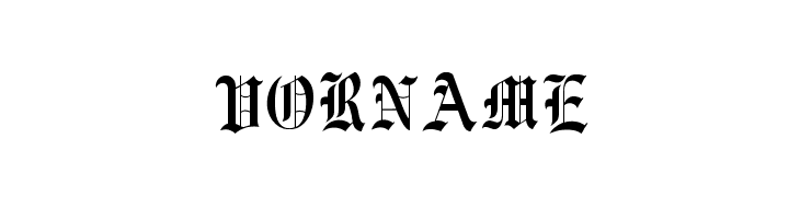 Vorname  नि: शुल्क फ़ॉन्ट्स डाउनलोड