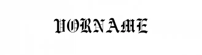Vorname  Frei Schriftart Herunterladen