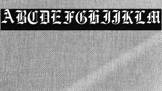 Vorname Font examples