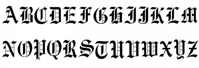 Vorname Font LOWERCASE