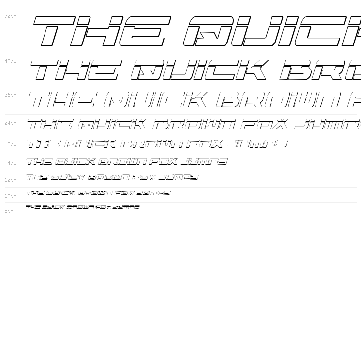 Vorpal 3D Italic Waterfall