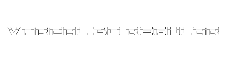 Vorpal 3D Regular  font caratteri gratis