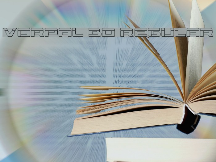 Vorpal 3D Regular Font examples