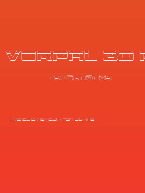 Vorpal 3D Regular Poster