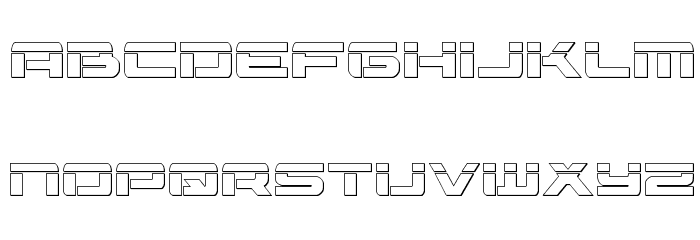 Vorpal 3D Regular Font LOWERCASE