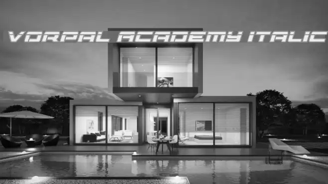 Vorpal Academy Italic Font examples