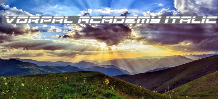 Vorpal Academy Italic Example 3