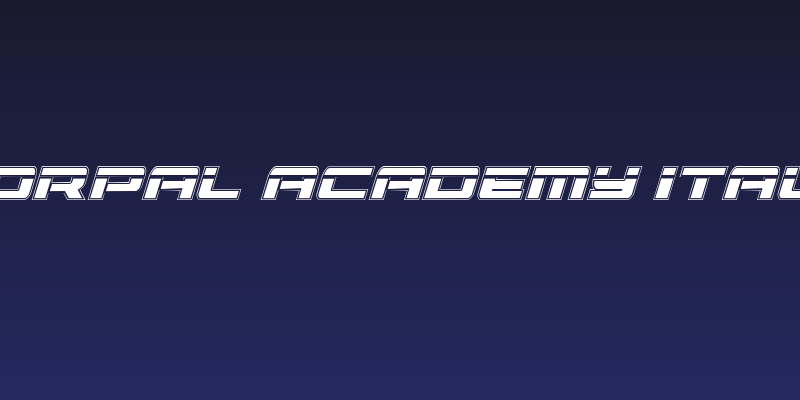 Vorpal Academy Italic Social Header