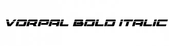 Vorpal Bold Italic  Frei Schriftart Herunterladen