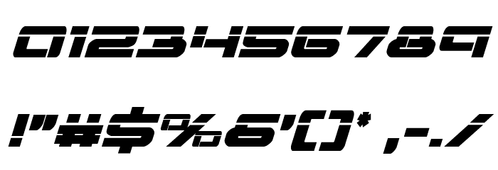 Vorpal Bold Italic Font OTHER CHARS
