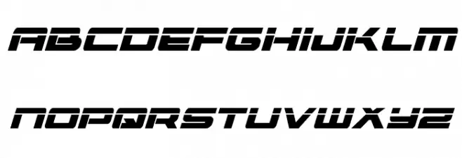 Vorpal Bold Italic फ़ॉन्ट अपरकेस