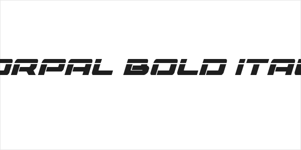 Vorpal Bold Italic Logo